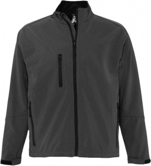 Картинка Куртка мужская на молнии RELAX 340, темно-серая ПромоЕсть Сувенирная и корпоративная продукция
