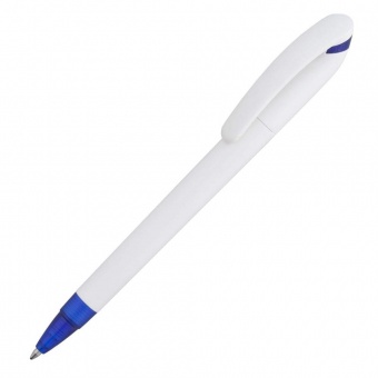 Картинка Ручка шариковая Beo Sport, белая с синим ПромоЕсть Сувенирная и корпоративная продукция
