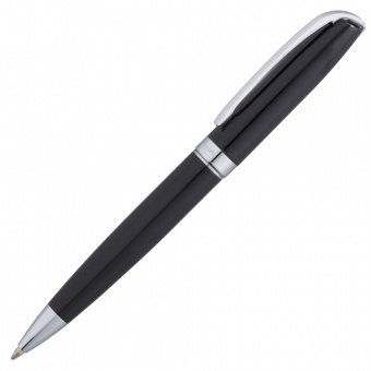 Картинка Ручка шариковая Legend с футляром, черная с серебристыми элементами ПромоЕсть Сувенирная и корпоративная продукция