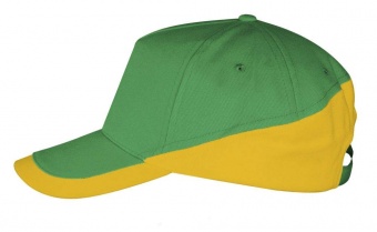 Картинка Бейсболка BOOSTER, ярко-зеленая с желтым ПромоЕсть Сувенирная и корпоративная продукция
