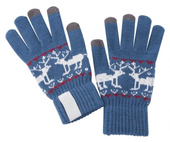 Картинка Сенсорные перчатки Raindeer, синие ПромоЕсть Сувенирная и корпоративная продукция
