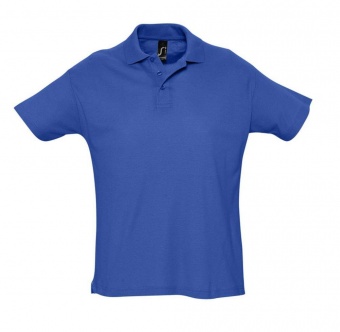 Картинка Рубашка поло мужская SUMMER 170, ярко-синяя (royal) ПромоЕсть Сувенирная и корпоративная продукция
