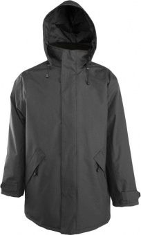Картинка Куртка на стеганой подкладке River, темно-серая ПромоЕсть Сувенирная и корпоративная продукция

