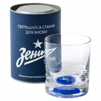 Картинка Cветящийся стакан для виски «Зенит» ПромоЕсть Сувенирная и корпоративная продукция