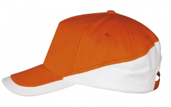 Картинка Бейсболка BOOSTER, оранжевая с белым ПромоЕсть Сувенирная и корпоративная продукция
