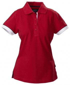 Картинка Рубашка поло женская ANTREVILLE, красная ПромоЕсть Сувенирная и корпоративная продукция