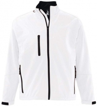 Картинка Куртка мужская на молнии RELAX 340, белая ПромоЕсть Сувенирная и корпоративная продукция
