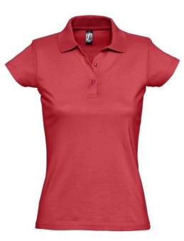 Картинка Рубашка поло женская Prescott women 170, красная ПромоЕсть Сувенирная и корпоративная продукция