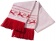 Картинка Шарф «Лапландия», белый с красным ПромоЕсть Сувенирная и корпоративная продукция
