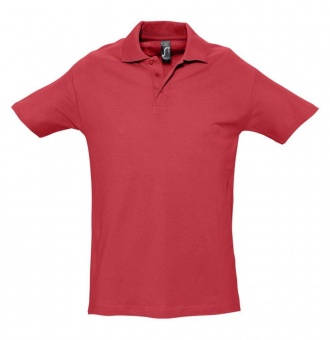 Картинка Рубашка поло мужская SPRING 210, красная ПромоЕсть Сувенирная и корпоративная продукция