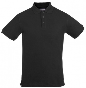 Картинка Рубашка поло мужская MORTON, черная ПромоЕсть Сувенирная и корпоративная продукция