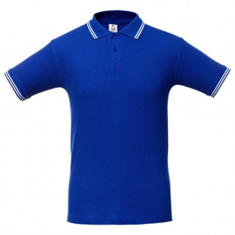 Картинка Рубашка поло Virma Stripes, ярко-синяя ПромоЕсть Сувенирная и корпоративная продукция