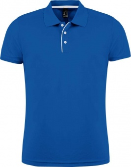 Картинка Рубашка поло мужская PERFORMER MEN 180 ярко-синяя ПромоЕсть Сувенирная и корпоративная продукция