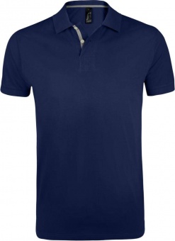 Картинка Рубашка поло мужская PORTLAND MEN 200 темно-синяя ПромоЕсть Сувенирная и корпоративная продукция