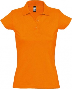 Картинка Рубашка поло женская Prescott women 170, оранжевая ПромоЕсть Сувенирная и корпоративная продукция