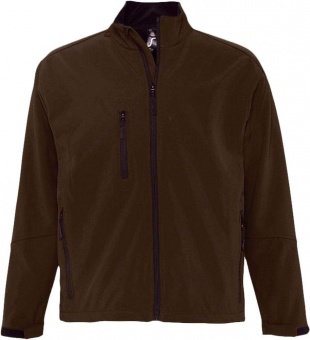 Картинка Куртка мужская на молнии RELAX 340, коричневая ПромоЕсть Сувенирная и корпоративная продукция
