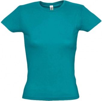 Картинка Футболка женская MISS 150, винтажный синий ПромоЕсть Сувенирная и корпоративная продукция