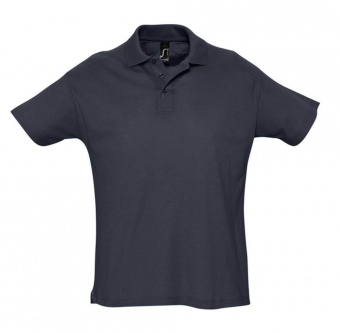 Картинка Рубашка поло мужская SUMMER 170, темно-синяя (navy) ПромоЕсть Сувенирная и корпоративная продукция