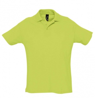 Картинка Рубашка поло мужская SUMMER 170, зеленое яблоко ПромоЕсть Сувенирная и корпоративная продукция