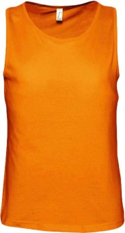 Картинка Майка мужская JUSTIN 150, оранжевая ПромоЕсть Сувенирная и корпоративная продукция