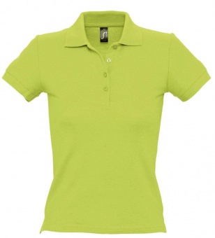 Картинка Рубашка поло женская PEOPLE 210, зеленое яблоко ПромоЕсть Сувенирная и корпоративная продукция
