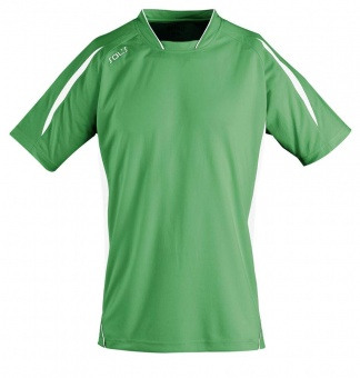 Картинка Футболка спортивная MARACANA 140, зеленая с белым ПромоЕсть Сувенирная и корпоративная продукция

