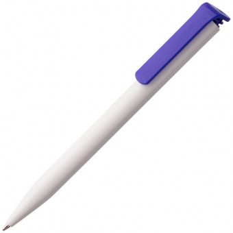 Картинка Ручка шариковая Senator Super Hit, белая с темно-синим ПромоЕсть Сувенирная и корпоративная продукция
