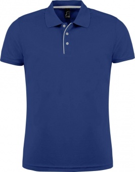 Картинка Рубашка поло мужская PERFORMER MEN 180 темно-синяя ПромоЕсть Сувенирная и корпоративная продукция