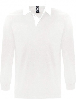 Картинка Рубашка поло мужская с длинным рукавом PACK 280 белая ПромоЕсть Сувенирная и корпоративная продукция