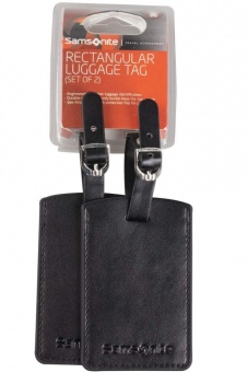 Картинка Набор из 2 бирок Luggage Accessories, черный ПромоЕсть Сувенирная и корпоративная продукция