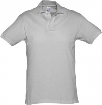 Картинка Рубашка поло мужская SPIRIT 240, серый меланж ПромоЕсть Сувенирная и корпоративная продукция
