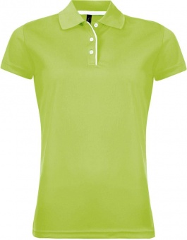 Картинка Рубашка поло женская PERFORMER WOMEN 180 зеленое яблоко ПромоЕсть Сувенирная и корпоративная продукция