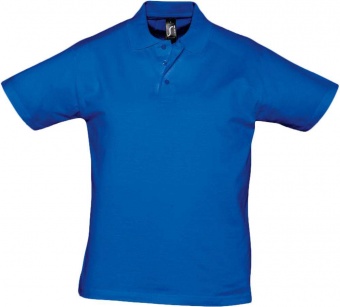Картинка Рубашка поло мужская Prescott men 170, ярко-синяя ПромоЕсть Сувенирная и корпоративная продукция
