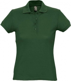 Картинка Рубашка поло женская PASSION 170, темно-зеленая ПромоЕсть Сувенирная и корпоративная продукция