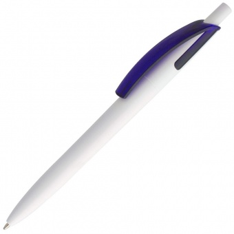Картинка Ручка шариковая Bento, белая с синим ПромоЕсть Сувенирная и корпоративная продукция