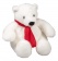 Картинка Игрушка «Белый медведь», с красным шарфом ПромоЕсть Сувенирная и корпоративная продукция