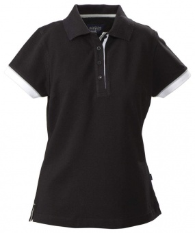 Картинка Рубашка поло женская ANTREVILLE, черная ПромоЕсть Сувенирная и корпоративная продукция