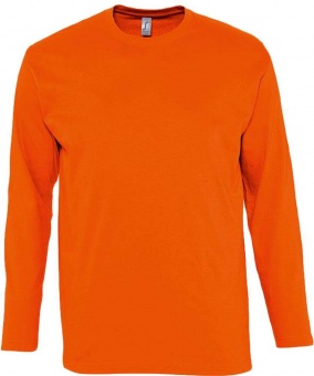 Картинка Футболка мужская с длинным рукавом MONARCH 150, оранжевая ПромоЕсть Сувенирная и корпоративная продукция