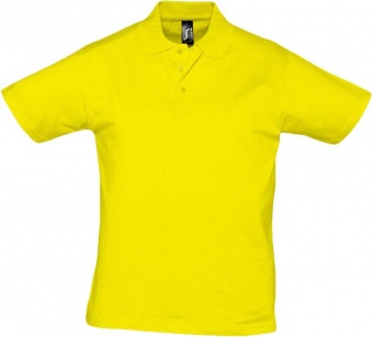 Картинка Рубашка поло мужская Prescott men 170, желтая (лимонная) ПромоЕсть Сувенирная и корпоративная продукция