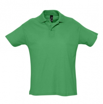 Картинка Рубашка поло мужская SUMMER 170, ярко-зеленая ПромоЕсть Сувенирная и корпоративная продукция